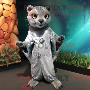Sølv Jaguarundi maskot...