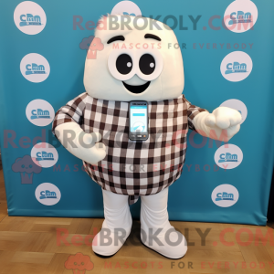 Personaggio mascotte bianco...