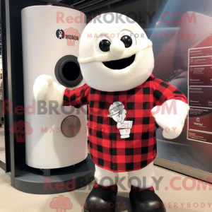 Personaggio mascotte bianco...
