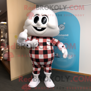 Personaggio mascotte bianco...