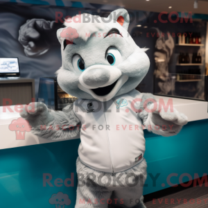 Sølv torsk maskot...