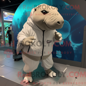 White Glyptodon mascot...