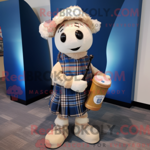 Creme sækkepibe maskot...
