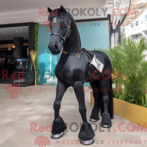Black Horse-mascottekostuum...