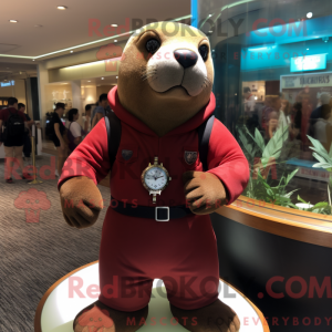 Máscara Maroon Sea Lion com...