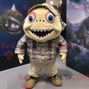 Costume mascotte de Piranha...
