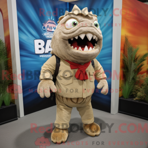 Costume mascotte de Piranha...