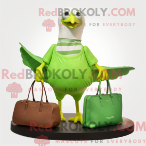 Postava maskota Lime Green...