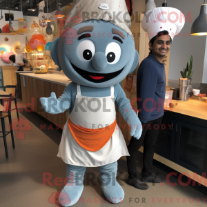 Grå Tikka Masala maskot...