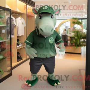 Forest Green Tapir mascot...