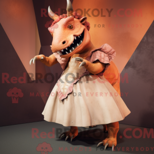 Rust Triceratops mascot...
