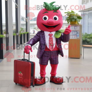 Magenta Strawberry maskot...