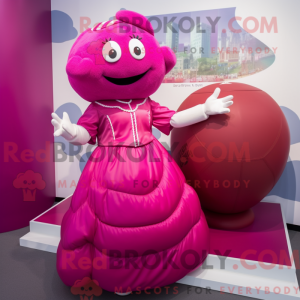 Luva de beisebol magenta...