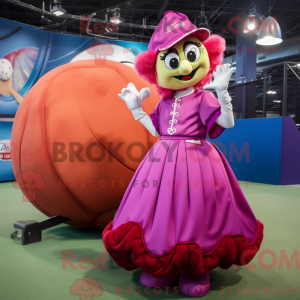 Luva de beisebol magenta...