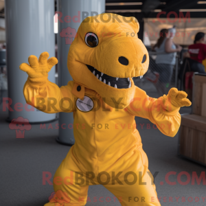 Costume mascotte de T Rex...