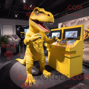 Costume mascotte de T Rex...