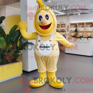Baenmascottekostuum gekleed...