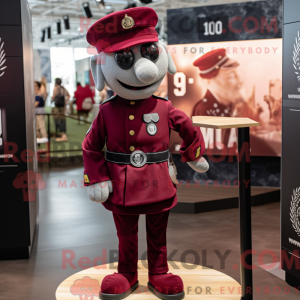 Maroon Soldier maskot...