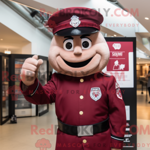 Maroon Soldier mascot...
