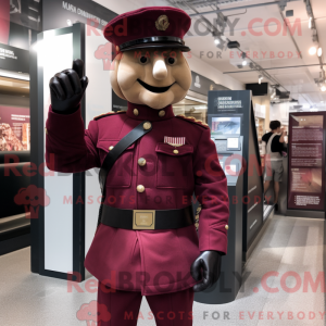 Maroon Soldier maskot...