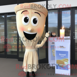 Beige Scented Candle mascot...