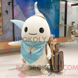 Kremowa maskotka Narwhal w...