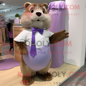 Lavender Beaver mascot...