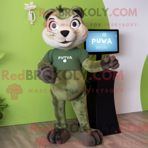 Postava maskota Olive Puma...