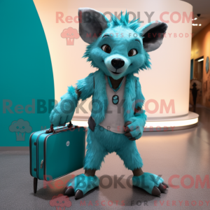 Postava maskota Teal Hyena...