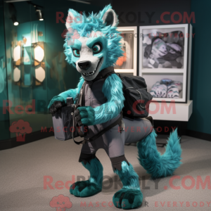 Postava maskota Teal Hyena...