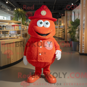 Rød Shakshuka maskot...