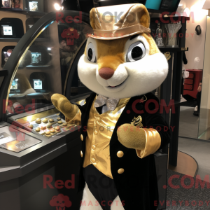 Gold Squirrel maskot...