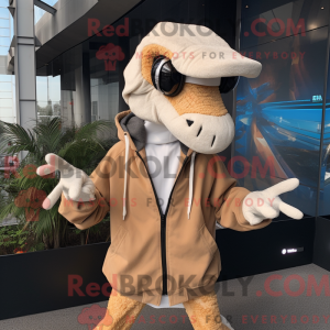 Beige Dimorphodon mascot...