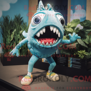 Costume mascotte de Piranha...