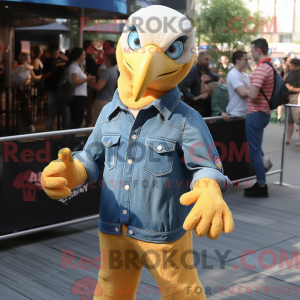 Yellow Bald Eagle maskot...