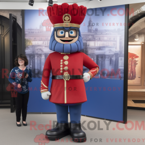 Bordowa maska British Royal...