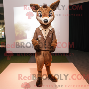 Brun rådyr maskot drakt...