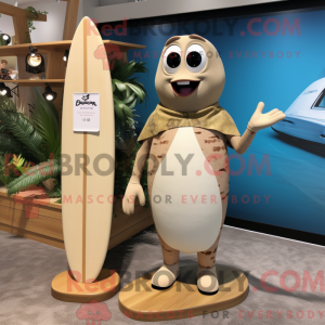 Máscara de surfebrett bege...