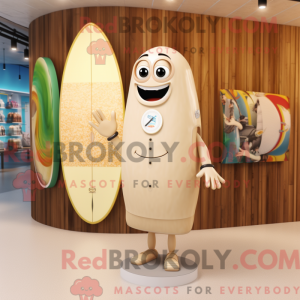 Máscara de surfebrett bege...