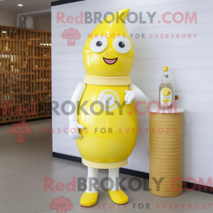 Lemon Yellow Bottle Of Milk...