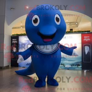 Personaggio mascotte balena...