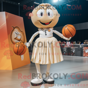 Cream Basketball Ball...