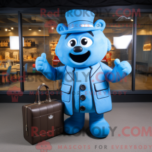 Personnage mascotte de Blue...