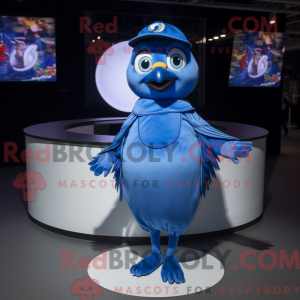 Blauer Jay Maskottchen...