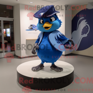 Blauer Jay Maskottchen...