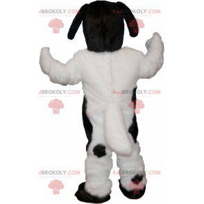 Hairy and cute white and black dog mascot - Redbrokoly.com