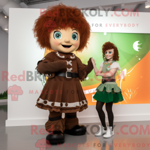 Brown Irish Dancer mascotte...