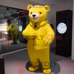 Lemon Yellow Bear maskot...