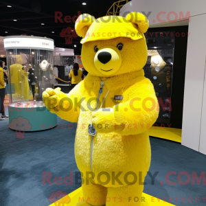 Lemon Yellow Bear maskot...