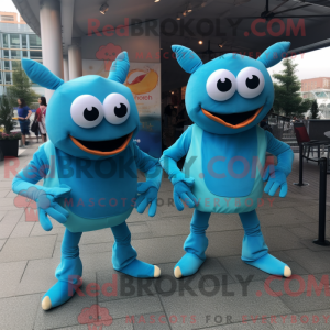Postava maskota Sky Blue...